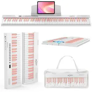 88-Key Split Portable Piano Keyboard with Velocity-Sensitive Keys | Magnetic Detachable Design, 900 Tones&700 Rhythms&110 Demos, USB-MIDI, Carry Case Included, Ideal for Beginner Gift Girls 88-Key Split Portable Piano Keyboard with Velocity-Sensitive Keys | Magnetic Detachable Design, 900 Tones&700 Rhythms&110 Demos, USB-MIDI, Carry Case Included, Ideal for Beginner Gift Girls
