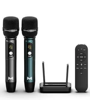 Portable Karaoke Machine with AI Voice Removal & Studio-Grade Reverb - Wireless Microphones System, Bluetooth 5.0, Professional Mics for Home Singing Portable Karaoke Machine with AI Voice Removal & Studio-Grade Reverb - Wireless Microphones System, Bluetooth 5.0, Professional Mics for Home Singing
