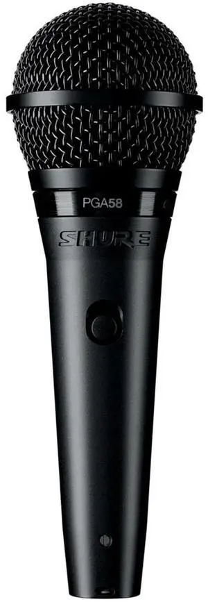PGA58 Dynamic Microphone - Handheld Mic for Vocals with Cardioid Pick-up Pattern, Discrete On/Off Switch, Stand Adapter and Zipper Pouch, No Cable (PGA58-LC) PGA58 Dynamic Microphone - Handheld Mic for Vocals with Cardioid Pick-up Pattern, Discrete On/Off Switch, Stand Adapter and Zipper Pouch, No Cable (PGA58-LC)