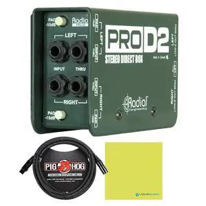 Radial Engineering ProD2 Passive Stereo DI Box Bundle Radial Engineering ProD2 Passive Stereo DI Box Bundle