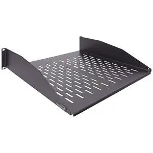 2U 19-Inch Universal Vented Rack Mount Cantilever Fixed Server Cabinet Shelf 16-Inches Deep Black 2U 19-Inch Universal Vented Rack Mount Cantilever Fixed Server Cabinet Shelf 16-Inches Deep Black