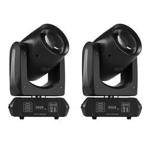160W Moving Head Beam Light, DMX DJ Stage Light | 18-Facet Prism, 12 Gobos & 15 Colors, Sound Activated LED Beam Effect for Clubs, Bars, Parties and Stage Shows, 2 Pcs 160W Moving Head Beam Light, DMX DJ Stage Light | 18-Facet Prism, 12 Gobos & 15 Colors, Sound Activated LED Beam Effect for Clubs, Bars, Parties and Stage Shows, 2 Pcs