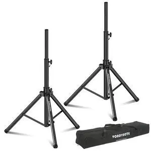 Tripod Speaker Stands Pair 36.6"-54.9" PA DJ with a Carrying Bag | All Steel Construction, Heavy Duty, Adjustable Height, Tripod Stage Stands, Carrying Bag Tripod Speaker Stands Pair 36.6"-54.9" PA DJ with a Carrying Bag | All Steel Construction, Heavy Duty, Adjustable Height, Tripod Stage Stands, Carrying Bag