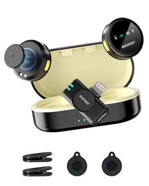Wireless Lavalier Microphone for iPhone 17/16/15/14, iPad & Android, Magnetic Clip-on Mini Mic with Charging Case,30H Playtime Plug-Play Lapel Lavalier Mic for Vlog TikTok, AI Noise Reduction Wireless Lavalier Microphone for iPhone 17/16/15/14, iPad & Android, Magnetic Clip-on Mini Mic with Charging Case,30H Playtime Plug-Play Lapel Lavalier Mic for Vlog TikTok, AI Noise Reduction