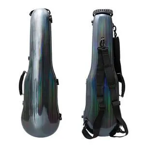 Dazzling Hard Shell Violin Case 4/4 Full Size Strong Light Flight Carbon Fiber Violin Box with Straps Travel Violin Case (Multicolored) Dazzling Hard Shell Violin Case 4/4 Full Size Strong Light Flight Carbon Fiber Violin Box with Straps Travel Violin Case (Multicolored)