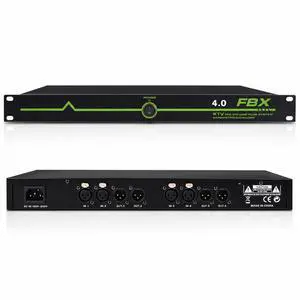 Microphone Feedback Suppressor, 4 In 4 Out Audio Processor FBX4.0 | DSP Audio Processing; KTV Sound System Support; Conference Room Application; Rack Mount Design; Frequency Shift Function Microphone Feedback Suppressor, 4 In 4 Out Audio Processor FBX4.0 | DSP Audio Processing; KTV Sound System Support; Conference Room Application; Rack Mount Design; Frequency Shift Function