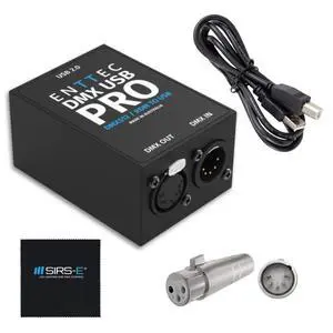 Enttec DMX USB Pro 70304 Lighting Interface & 70029 5P Male to 3P Female Connector (Adapter) - Bundle Enttec DMX USB Pro 70304 Lighting Interface & 70029 5P Male to 3P Female Connector (Adapter) - Bundle
