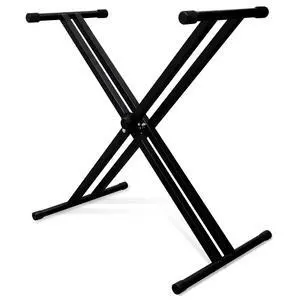 Double-X Keyboard Stand, Pre-Assembled X-Style Keyboard Stand with Locking Straps & Quick Release Mechanism, Adjustable Piano Stand Double-X Keyboard Stand, Pre-Assembled X-Style Keyboard Stand with Locking Straps & Quick Release Mechanism, Adjustable Piano Stand