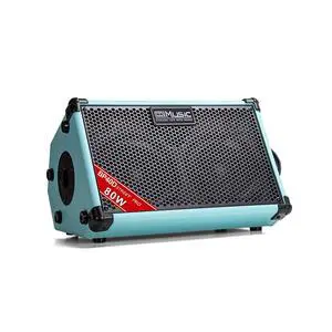 BP40D Powered Acoustic Guitar Amplifier- Portable Bluetooth Speaker 80W W/Battery with Reverb Chorus Delay Effect, 6 Inputs,3 Band EQ, Blue BP40D Powered Acoustic Guitar Amplifier- Portable Bluetooth Speaker 80W W/Battery with Reverb Chorus Delay Effect, 6 Inputs,3 Band EQ, Blue