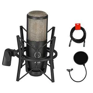 Project Studio P220 Large Diaphragm Condenser Microphone With Pop Filter and XLR To XLR Cable Project Studio P220 Large Diaphragm Condenser Microphone With Pop Filter and XLR To XLR Cable