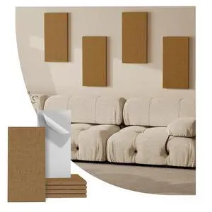 4PCS Acoustic Panels, 24"x12" Fabric Acoustic Panels for Walls, Self-Adhesive Sound Absorbing Panels for Home, Office, Studios (Camel Hazel) 4PCS Acoustic Panels, 24"x12" Fabric Acoustic Panels for Walls, Self-Adhesive Sound Absorbing Panels for Home, Office, Studios (Camel Hazel)