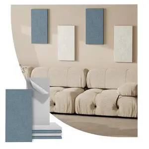 4PCS Acoustic Panels, 24"x12" Fabric Acoustic Panels for Walls, Self-Adhesive Sound Absorbing Panels for Home, Office, Studios (Slate Navy & Chalk White) 4PCS Acoustic Panels, 24"x12" Fabric Acoustic Panels for Walls, Self-Adhesive Sound Absorbing Panels for Home, Office, Studios (Slate Navy & Chalk White)