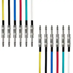 AxcessAbles 20ft 6-Pack TRS to Audio Cables - 1/4" Balanced, Multi-Color, Male-to-Male, Studio & Home Audio AxcessAbles 20ft 6-Pack TRS to Audio Cables - 1/4" Balanced, Multi-Color, Male-to-Male, Studio & Home Audio