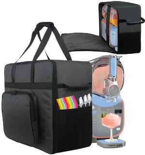 Carrying Bag for Ninja SLUSHi Max XXL Smart Frozen Drink Maker FS605 | Heavy Duty 420D Oxford Fabric Portable Outdoor Frozen Drink Maker Travel Bag Case Front-Opening Design Frozen Drink Maker Bag Carrying Bag for Ninja SLUSHi Max XXL Smart Frozen Drink Maker FS605 | Heavy Duty 420D Oxford Fabric Portable Outdoor Frozen Drink Maker Travel Bag Case Front-Opening Design Frozen Drink Maker Bag