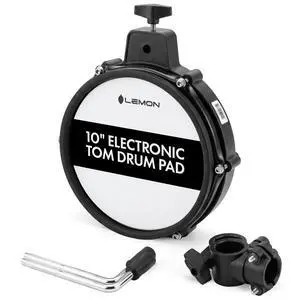 T550 Electronic Drum Pad - 10 Inch Tom Dual Zone Mesh Head, Compatible with Roland, Alesis Nitro Max, Yamaha DTX, Simmons, Donner, Electric Drum Kit Set Expansion Pad for Electronic Kits T550 Electronic Drum Pad - 10 Inch Tom Dual Zone Mesh Head, Compatible with Roland, Alesis Nitro Max, Yamaha DTX, Simmons, Donner, Electric Drum Kit Set Expansion Pad for Electronic Kits