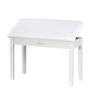 S100 Solid Wood Duet Piano Bench with Storage, Piano Stool with Padded Cushion, Keyboard Bench with Bookcase, Piano Chair and Piano Seat. High-Density Sponges. (White) S100 Solid Wood Duet Piano Bench with Storage, Piano Stool with Padded Cushion, Keyboard Bench with Bookcase, Piano Chair and Piano Seat. High-Density Sponges. (White)