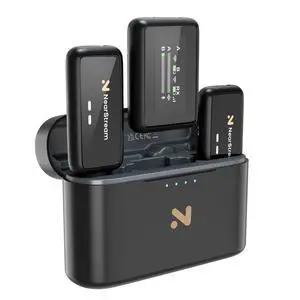Wireless Lapel Microphone for iPhone/Android/Camera/PC (AWM20T) | Wireless Lavalier Microphone with Noise Cancellation, 656ft Transmission, LCD Display, 20H Battery Life Wireless Lapel Microphone for iPhone/Android/Camera/PC (AWM20T) | Wireless Lavalier Microphone with Noise Cancellation, 656ft Transmission, LCD Display, 20H Battery Life