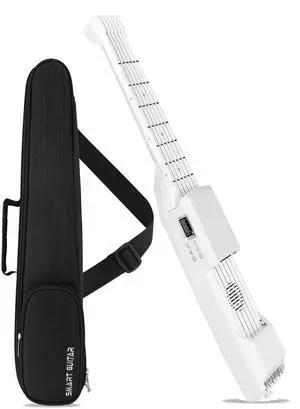 USB Charging Smart Acoustic Electric Travel Chord Practice Portable Guitar Neck for Beginner AI LCD (WHITE) USB Charging Smart Acoustic Electric Travel Chord Practice Portable Guitar Neck for Beginner AI LCD (WHITE)