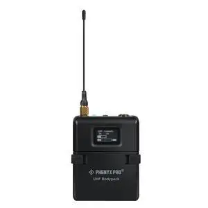 Wireless Bodypack Transmitter, UHF Bodypack Microphone for PTU-1U/PTU-2U True Diversity Wireless Microphone Systems, w/Tunable Channels, Mute Function (PWB-12) Wireless Bodypack Transmitter, UHF Bodypack Microphone for PTU-1U/PTU-2U True Diversity Wireless Microphone Systems, w/Tunable Channels, Mute Function (PWB-12)