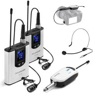 TG220S Dual Wireless Lapel Mic for iPhone, DSLR Camera, PA Speaker, YouTube, Podcast, Video Recording, Conference, Vlogging, Church, Interview, Teaching TG220S Dual Wireless Lapel Mic for iPhone, DSLR Camera, PA Speaker, YouTube, Podcast, Video Recording, Conference, Vlogging, Church, Interview, Teaching