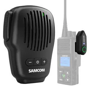 Wireless PTT Microphone Bluetooth Speaker Mic for Walkie Talkie | IP67 Waterproof Noise Reduce with 2-Pin K Prong Dongle 3.5m Audio 10 Hours Work with 2 Pin FPCN30A FPCN10A Radios and Phone Wireless PTT Microphone Bluetooth Speaker Mic for Walkie Talkie | IP67 Waterproof Noise Reduce with 2-Pin K Prong Dongle 3.5m Audio 10 Hours Work with 2 Pin FPCN30A FPCN10A Radios and Phone
