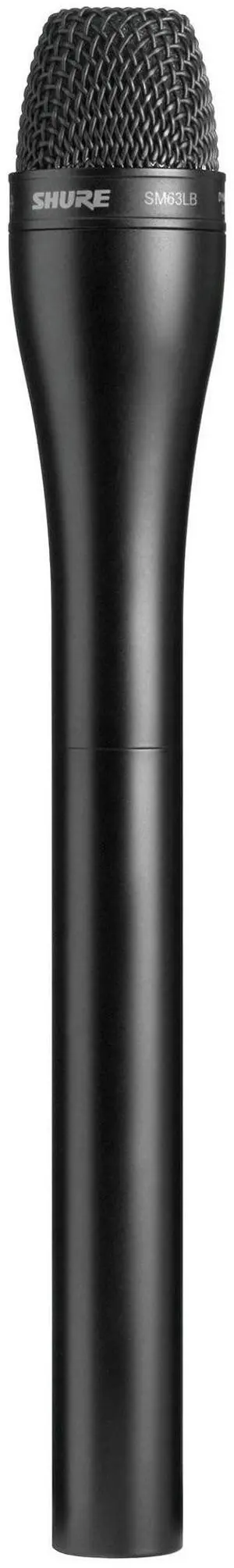 SM63LB Omnidirectional Dynamic Vocal Microphone with 23cm Handle for Handheld Applications On-Stage and in Broadcast, Recording, and TV Studios, 3-pin XLR Connector - Black (SM63LB) SM63LB Omnidirectional Dynamic Vocal Microphone with 23cm Handle for Handheld Applications On-Stage and in Broadcast, Recording, and TV Studios, 3-pin XLR Connector - Black (SM63LB)