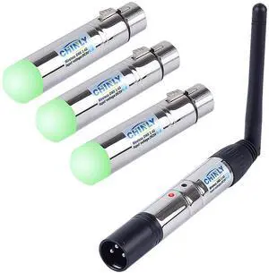 4pcs DMX512 DMX Dfi DJ 2.4G Wireless 3 Receiver with Light Dome & 1 Transmitter LED Lighting Control Short version for LED Stage Par Party Light 4pcs DMX512 DMX Dfi DJ 2.4G Wireless 3 Receiver with Light Dome & 1 Transmitter LED Lighting Control Short version for LED Stage Par Party Light