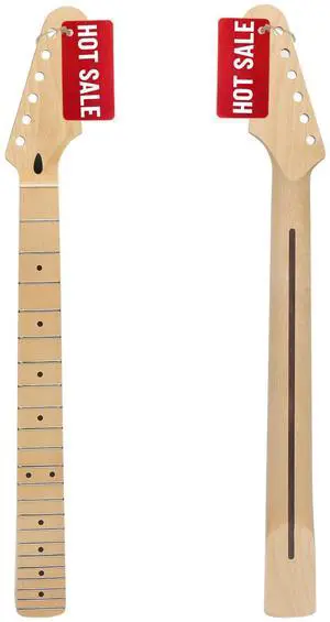 Strat Guitar Neck 22 Fret, 25.5" Canadian Maple Electric Guitar Neck for ST Style Guitar Parts Replacement (For Right Hand) Strat Guitar Neck 22 Fret, 25.5" Canadian Maple Electric Guitar Neck for ST Style Guitar Parts Replacement (For Right Hand)
