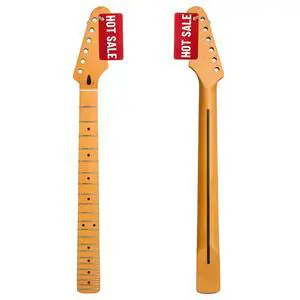 Strat Guitar Neck 22 Fret, 25.5" Canadian Maple Electric Guitar Neck for ST Style Guitar Parts Replacement Strat Guitar Neck 22 Fret, 25.5" Canadian Maple Electric Guitar Neck for ST Style Guitar Parts Replacement
