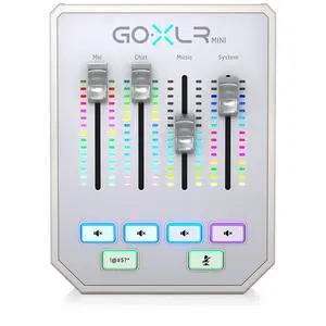 GoXLR MINI-WH Online Broadcast Mixer with USB/Audio Interface and Midas Preamp GoXLR MINI-WH Online Broadcast Mixer with USB/Audio Interface and Midas Preamp