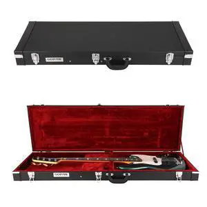 Electric Bass Super Thick Hard Case for Bass, V-EB Black | Portable Hard-Shell Case With Lock, Super Thick Case Fit for Bass, Soft Velvet Lining Suitable Inner Design Electric Bass Super Thick Hard Case for Bass, V-EB Black | Portable Hard-Shell Case With Lock, Super Thick Case Fit for Bass, Soft Velvet Lining Suitable Inner Design