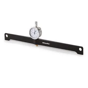 Guitar Neck Relief Gauge Precision Truss Rod Adjustment Tool 12" with Dial Indicator for Measuring Neck Bow & Setup Adjustment on Guitars, Basses & Fretted Instruments Guitar Neck Relief Gauge Precision Truss Rod Adjustment Tool 12" with Dial Indicator for Measuring Neck Bow & Setup Adjustment on Guitars, Basses & Fretted Instruments