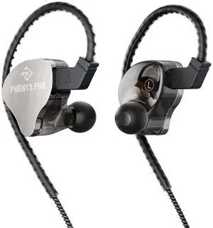 Hybrid Dual Driver in-Ear Monitor Earphones, Noise Isolation HiFi Stereo IEM w/Detachable Tangle-Free 2-Pin Cable, Wired Earbuds for Singers, Musicians, Gaming, Black (PME-20) Hybrid Dual Driver in-Ear Monitor Earphones, Noise Isolation HiFi Stereo IEM w/Detachable Tangle-Free 2-Pin Cable, Wired Earbuds for Singers, Musicians, Gaming, Black (PME-20)