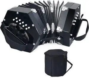 Concertinas,20 Buttons Accordion for Beginners,Easy to learn(black) | Sound Quality Standards,Crafted from Solid Wood,Compact and Lightweight,Easy to Store Concertinas,20 Buttons Accordion for Beginners,Easy to learn(black) | Sound Quality Standards,Crafted from Solid Wood,Compact and Lightweight,Easy to Store