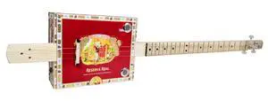 Complete DIY 3-String Fretted Cigar Box Guitar Kit with Neck - includes Acoustic/Electric Pickup Complete DIY 3-String Fretted Cigar Box Guitar Kit with Neck - includes Acoustic/Electric Pickup