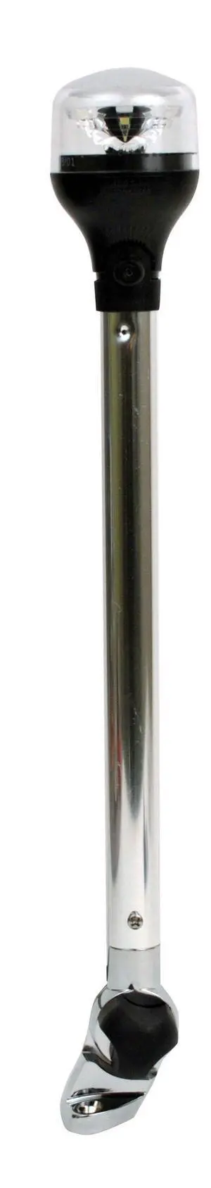 Fold Down LED Light, 12" Aluminium Pole, ZAMAK Base | Boats; Anodized aluminum & sealed electronics; 360° anti-glare LED nav light; Safe, compliant visibility with easy setup Fold Down LED Light, 12" Aluminium Pole, ZAMAK Base | Boats; Anodized aluminum & sealed electronics; 360° anti-glare LED nav light; Safe, compliant visibility with easy setup