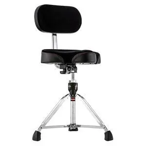 Drum Throne with Adjustable Height Motorcycle Seat & Backrest, Double-Braced Drum Stool, Comfortable Supportive Cushion for Drummers, Studio or Stage Use (9608MB) Drum Throne with Adjustable Height Motorcycle Seat & Backrest, Double-Braced Drum Stool, Comfortable Supportive Cushion for Drummers, Studio or Stage Use (9608MB)
