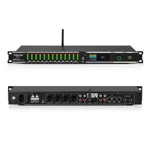 Digital Karaoke Mixer Audio Processor System with DSP, Professional Pre-Stage Effector Vocal Effects Preamp KTV Equalizer, Anti-Howling Microphone Sound Processor w/USB Bluetooth Optical Audio Input Digital Karaoke Mixer Audio Processor System with DSP, Professional Pre-Stage Effector Vocal Effects Preamp KTV Equalizer, Anti-Howling Microphone Sound Processor w/USB Bluetooth Optical Audio Input