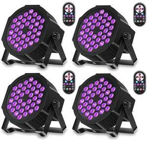 36LED Black Lights, 72W UV Blacklights Stage Lights with Glow in The Dark Party Supplies by Remote DMX Control for Christmas Blacklight Tapestry Church Birthday Party DJ Bars Nightclubs 36LED Black Lights, 72W UV Blacklights Stage Lights with Glow in The Dark Party Supplies by Remote DMX Control for Christmas Blacklight Tapestry Church Birthday Party DJ Bars Nightclubs