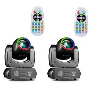 120W Moving Head Stage Light, DMX512 DJ Beam Light with Remote | 110000Lux High Brightness, 18-Facet Prism, 8 Gobos & 8 Colors, Sound Activated LED Beam Effect For Clubs & Stage Shows 120W Moving Head Stage Light, DMX512 DJ Beam Light with Remote | 110000Lux High Brightness, 18-Facet Prism, 8 Gobos & 8 Colors, Sound Activated LED Beam Effect For Clubs & Stage Shows