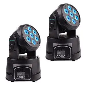 7x8W Moving Head DJ Lights,RGBW Stage Lighting-2 Packs | 7x8W RGBW LEDs, DMX512/Auto/Sound/Master-Slave, Mini Moving Head Light For Stage, Party, Club, Wedding Event, Festival, Disco 7x8W Moving Head DJ Lights,RGBW Stage Lighting-2 Packs | 7x8W RGBW LEDs, DMX512/Auto/Sound/Master-Slave, Mini Moving Head Light For Stage, Party, Club, Wedding Event, Festival, Disco