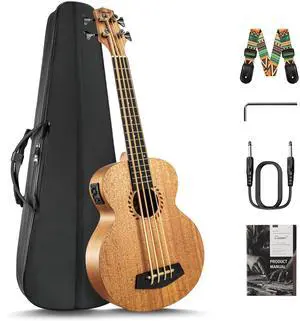 UEM48 Laminated Mahogany 30" Acoustic & Electric Ukulele Bass UEM48 Laminated Mahogany 30" Acoustic & Electric Ukulele Bass