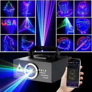 DJ Lights Laser Light Show, App Control 3D Animation Projector for Party | Custom Drawings, Laser Effects, Sound Activated Laser Machine for Stage, Disco, KTV, Bar, Business Logo DJ Lights Laser Light Show, App Control 3D Animation Projector for Party | Custom Drawings, Laser Effects, Sound Activated Laser Machine for Stage, Disco, KTV, Bar, Business Logo