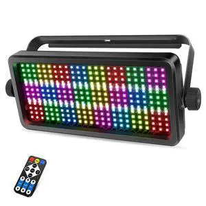 Stage Strobe Effect Light: 150W RGBW DJ Strobe Light | Remote DMX Sound Control | 24RGB+16W Zone Chasing | DJ Party Planner Easy Setup for Band Live Show Bar Concert Wedding Club Lighting Stage Strobe Effect Light: 150W RGBW DJ Strobe Light | Remote DMX Sound Control | 24RGB+16W Zone Chasing | DJ Party Planner Easy Setup for Band Live Show Bar Concert Wedding Club Lighting