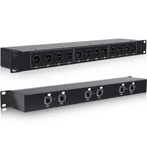 XLR Balanced Patchbay XLR Stage Box 12 Channel 3 Pin Multi Network Cable Extender for Stage Lighting and Home Recording Studio Compatible (Male) XLR Balanced Patchbay XLR Stage Box 12 Channel 3 Pin Multi Network Cable Extender for Stage Lighting and Home Recording Studio Compatible (Male)