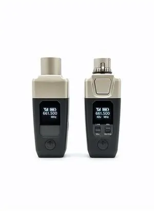 AirSync Wireless XLR Transmitter Receiver System - Dynamic & Condenser Mic | 150ft Range, Triple Click Mute, 8Hr Battery, 13 Systems Simultaneously for Musicians, Churches & Events AirSync Wireless XLR Transmitter Receiver System - Dynamic & Condenser Mic | 150ft Range, Triple Click Mute, 8Hr Battery, 13 Systems Simultaneously for Musicians, Churches & Events