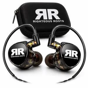 RR-EV1 Professional Dual Driver in-Ear Monitors (IEM) with Carrying Case Stage Earphones for Musicians, Worship Teams & Audio Engineers High Fidelity Sound Isolation (1 Pair) RR-EV1 Professional Dual Driver in-Ear Monitors (IEM) with Carrying Case Stage Earphones for Musicians, Worship Teams & Audio Engineers High Fidelity Sound Isolation (1 Pair)