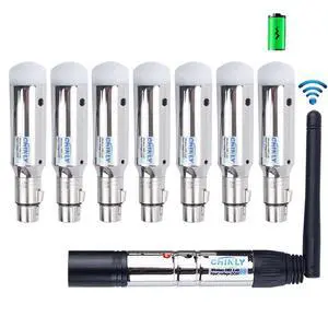 8pcs DMX512 DMX Dfi DJ 2.4G 7 Charging Wireless Receiver Built-in Battery & 1 Transmitter LED Lighting Control for LED Stage Par Party Light 8pcs DMX512 DMX Dfi DJ 2.4G 7 Charging Wireless Receiver Built-in Battery & 1 Transmitter LED Lighting Control for LED Stage Par Party Light