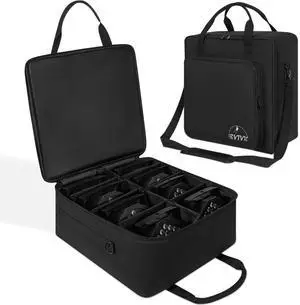 8 Par Spotlight Bag 5/16'' Padded Stage Lighting Storage Bag | for 8 Par Lights Bag with Dividers, Handle and Straps, Black (Bag Only) 8 Par Spotlight Bag 5/16'' Padded Stage Lighting Storage Bag | for 8 Par Lights Bag with Dividers, Handle and Straps, Black (Bag Only)