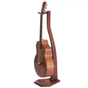 Guitar Stand Wooden, Handmade German Ash Solid Wood Racks Floor, for Electric, Acoustic, Classical Guitars, Banjos, Mandolins-Dark Brown Guitar Stand Wooden, Handmade German Ash Solid Wood Racks Floor, for Electric, Acoustic, Classical Guitars, Banjos, Mandolins-Dark Brown